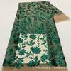 Novo Tecido de Malha com Lantejoulas Preto Dourado Estampado de Flores Vestido de Casamento Vestido Cheongsam Tecido Bordado Lantejoulas