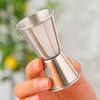Utensílios de vinho banhados a ouro em aço inoxidável ondulado Ansi Cup Copo de cabeça dupla Medidor de vinho Ansi Cup Bar Bartender Copo de medição Frete grátis