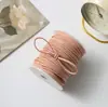 Corda Trançada, Corda de Camurça, Corda de Pele de Veado, Cordão, Corda de Couro de Vaca, Flor para Presente Embalagem Têxtil para Casa, Materiais para Corda de Trança DIY