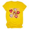 Amazon ebay estación independiente tendencia de ocio estás angustiado camiseta de manga corta para mujer con cuello redondo estampado camiseta básica
