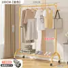 Perchero de Ropa con Ruedas de Alta Resistencia con Perchas, de Pie, para Uso Doméstico en el Dormitorio, Estante Móvil de Almacenamiento para Ropa de Niños