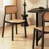 *2 encostos de cadeira de rattan sintético, design moderno e minimalista, adequados para uso doméstico, cafés, hamburguerias, cadeiras de jantar e mesas de escritório