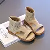 Zapatos de Playa para Vacaciones para Niños, Nuevas Sandalias de Caña Alta Elegantes para Niñas Pequeñas, Sandalias Romanas 2026 para Niñas, Tendencia de Verano
