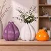 Vaso de Cerâmica Artístico Único para Sala de Estar, Hall de Entrada, Escritório, Pequeno Ornamento para Flores Secas, Flores Frescas, Galhos, Arranjo de Flores, Peça Decorativa