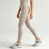 Pantalones de yoga ajustados Chen Shijie para realzar glúteos, pantalones deportivos de cintura alta con control de abdomen, nuevos pantalones de yoga transpirables de verano para mujer