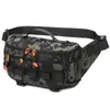 Bolsa transversal para iscas de pesca, bolsa de cintura multifuncional, bolsa de peito, bolsa para vara de pesca, mochila de pesca de grande capacidade, bolsa mensageiro tática camuflada.