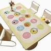 Mantel de Mesa de Comedor de Dibujos Animados, Mantel de Lujo Ligero y de Gama Alta, Impermeable, Resistente al Aceite, Lavable, Almohadilla Resistente al Calor, Mantel Protector para Mesa de Café Resistente a Altas Temperaturas