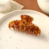 Acessórios de Cabelo para a Parte de Trás da Cabeça, Presilhas Tubarão Estampa de Leopardo para Mulheres com Cabelo Grosso, Presilhas de Cabelo Grandes Estilo Coreano no Atacado