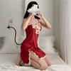 Lingerie Sexy Personalizada, Vestido Sexy com Suspensórios, Renda Sem Costas Pura Luxúria, Conjunto Camisola Fofa, Roupa Sexy para Casa