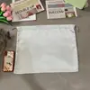 Bolsa de Satén de Seda Bolsa para el Polvo Bolsa de Almacenamiento Ropa Interior Zapatos Bolsa con Cordón Set de Cuatro Piezas para Viaje Bolsa de Embalaje para Faldas