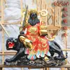 O templo dedicado ao deus da riqueza resina Buda deus da fortuna montado em tigre Zhao Gong Ming Wu deus da riqueza 1,6 metros 1,8 metros