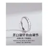 Anillo de Pareja Abismo Plata de Ley Par de Diseño de Nicho Original Grabado Anillo para Hombre y Mujer Nuevo Regalo de San Valentín