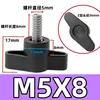 Tornillo de mano de una palabra cabeza de plástico en forma de Z mango de tornillo pomo en forma de T mango de goma M4M5M6M8 venta al por mayor de fábrica
