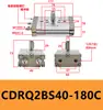 Configuración de Mesa Cilindro Giratorio CRQ2BS/CQ2BS10/15/20/30/40-90C/180C Grados Amortiguación de Aire