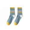 Calcetines Rayados de Caña Media para Mujer Otoño e Invierno Nuevos Versátiles Absorbentes de Sudor Resistentes a Olores Transpirables Calcetines Deportivos de Bloques de Color