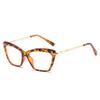 Óculos Cat-Eye Glazzy2021 para Adultos, Óculos de Proteção Fashion para Emagrecer o Rosto, Anti-Luz Azul Transfronteiriços Europeus e Americanos Galishi