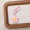 Nuevo llavero colgante de cuenta de resina de girasol lindo y colorido, amuleto de flor de dopamina para manualidades, accesorio para bolso