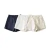 XZ2617-26 Shorts casuales de lino de verano, shorts de lino hasta la rodilla, de cintura alta, corte holgado, versátiles, shorts casuales de pierna ancha de seda helada