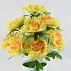 Venta al por mayor de Ramilletes de Flores Artificiales de 10 Piezas de un Fabricante de Pantallas, con Flores de Seda Artificial Estilo Chino para Decoración y Arreglos de Boda