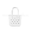 Bolso de mano perforado de EVA, bolsa de almuerzo portátil para picnic al aire libre, bolsa de playa para mujer, se puede decorar DIY en verano