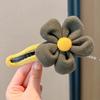 Horquilla de Flor de Felpa para Otoño e Invierno para Mujer Parte Posterior de la Cabeza Clip para Recoger el Cabello con Sentido Avanzado Clip de una Palabra Pico de Pato Clip de Tiburón Accesorios para el Cabello