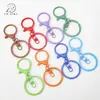 Llavero de aleación de colores con cierre de langosta, juego de tres piezas, colgante para bolso hecho a mano DIY, accesorios creativos de color macarrón, cierre de langosta