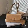 2026 Nova Bolsa de Ombro Único Transversal Retro Simples de Alta Qualidade Moda Versátil Pequena Quadrada Bolsa Feminina de Axila