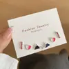 Set de Pendientes Frescos Florales con Aguja de Plata 925 para Otoño e Invierno para Estudiantes Mujeres, Colección de Pendientes Pequeños y Dulces al por Mayor