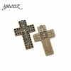 YuenZ Accesorios para joyería DIY colgante de cruz de aleación accesorios de colgante pequeño de aleación retro venta al por mayor T01