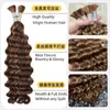 Venta al por mayor de tintes para el cabello y fabricación de pelucas, Mechones de cabello humano real, Trenzado de cabello humano vietnamita de onda profunda