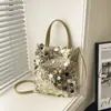 Bolso de Hombro Único Estilo Nuevo, Bolso de Noche Lujoso con Lentejuelas, Bolso Amigable para Fotos para Vestidos Cheongsam y Fotos de Viaje, Bolso Pequeño de Alta Gama
