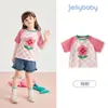 Camiseta para Niñas 2026 Nuevo Estilo Ropa de Verano para Niños, Top Delgado de Manga Corta a la Moda para Niñas de 3 Años
