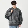 Ropa para Hombre Fengshe / Sudadera de Punto, Nueva Colección de Otoño, Textura Jacquard, Cuello Redondo, Corte Holgado, Estilo Retro Japonés, Chaqueta para Pareja