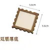 Estilo Antiguo Brocado Song Imán para Nevera Accesorios de Marco de Madera DIY Montaje de Marco Redondo para Foto Bordado Pieza de Madera Accesorios Hechos a Mano para Imán de Nevera
