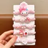 Linda Diadema de Kuromi para Niñas, Gomas para el Cabello para Bebés, Gomas para el Cabello para Niñas, Bandas Elásticas para Niñas, Anillos de Intestino Delgado