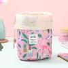Bolsa de Almacenamiento con Estuche para Brochas de Maquillaje de Viaje Bolsa con Cordón Portátil Portátil Multiusos Linda Bolsa Organizadora de Tela