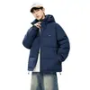 Chaqueta de algodón de invierno para hombre, estilo corto, engrosada, nuevo modelo 2026, diseñada para hombres de mediana edad y jóvenes, de alta gama, cálida, con cuello alto, elegante y moderna