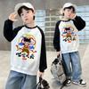 Nezha 2025 Novo Moletom Infantil Moda Nacional Anime Roupa de Primavera Infantil Top Infantil Feminino Casual Estilo Ocidental Roupa Infantil