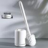 Escova de Vaso Sanitário Sem Cantos Mortos, Escova de Limpeza de Vaso Sanitário, Escova de Vaso Sanitário Doméstica para Banheiro com Base