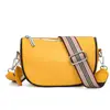 Bolso de Silla de Cuero de Vaca de Primera Capa Transfronterizo para Mujer 2021 Nuevo de Moda Versátil Bolso de Hombro de Cuero Genuino Correa de Hombro Ancha Bolso Cruzado