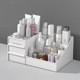 Caja de Almacenamiento para Cosméticos Tipo Cajón Caja de Almacenamiento de Escritorio con Compartimentos, Estante para Almacenamiento de Brochas de Maquillaje y Labiales Personalización