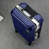 Nueva maleta estuche estudiante marco de aluminio maleta con ruedas universales hombres y mujeres candado estuche de contraseña viaje de negocios estuche de cabina Venta al por mayor
