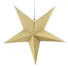 Decoración Creativa Navideña para Árbol de Navidad Estrella de Cinco Puntas Nueva Decoración Navideña 2021 Estrella de Copo de Nieve con Polvo Dorado Impreso Decoración Colgante