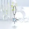 Nuevo Diseño de Nicho de Henson Jewelry Aro para Oreja Sin Costura de 0.8 mm de Diámetro Colgante de Cruz Joyería para Piercing