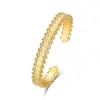 Pulsera popular de Xiaohongshu con borde de encaje y pedrería, estilo francés cepillado, con sensación de alta gama, fabricada en plata de ley S925, diseño abierto