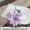 Dalia de estilo simple con centro de seda, tocado de flor artificial de tela de seda para manualidades, material para pasador, arreglo de pared de flores para bodas, accesorio para fotografía