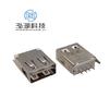 Conector electrónico crimpado de cuerpo largo con boca USBA hembra 2.0 vertical directa L = 15.0MM
