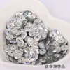 Lentejuelas Redondas Cóncavas de Láser de 6 mm Lentejuelas DIY Cuentas Cosidas a Mano con Agujero Central Materiales para Accesorios Hechos a Mano Accesorios de Decoración para Ropa