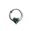 Anel Septo Nasal de Aço Inoxidável 316L Transfronteiriço Europeu e Americano Anel Ferradura Cor Degradê Anel Nasal C-Bar Anel Nasal Estilo Natal Piercing