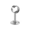 Suporte de Barra de Toalha de Aço Inoxidável, Varal para Secar Roupas, Suporte de Flange, Barra para Pendurar Roupas, Porta-Toalha com Passagem Central, Suporte de Pendurar, Varão de Cortina, Móveis